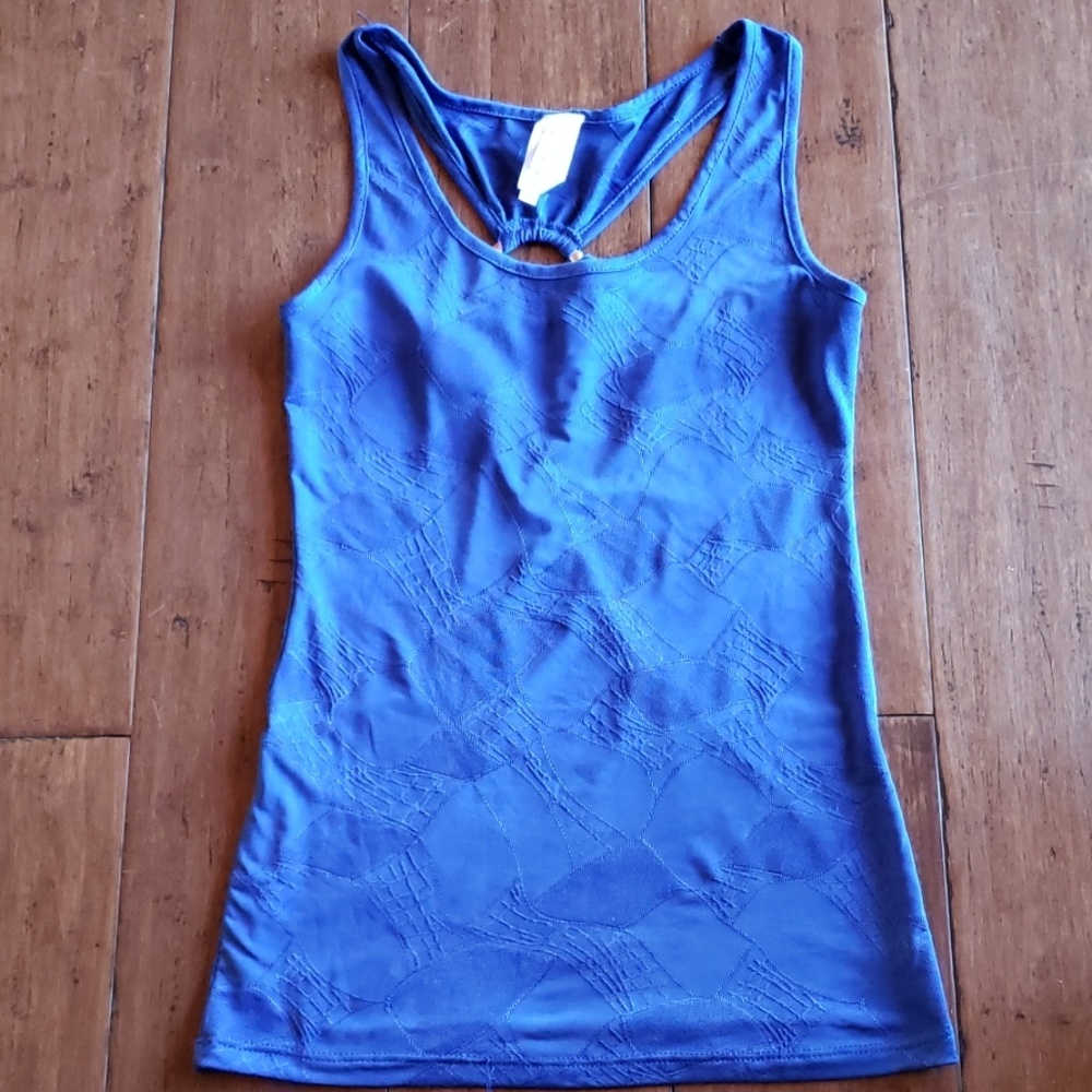 Purple Rain Detailed Back Athletic Top